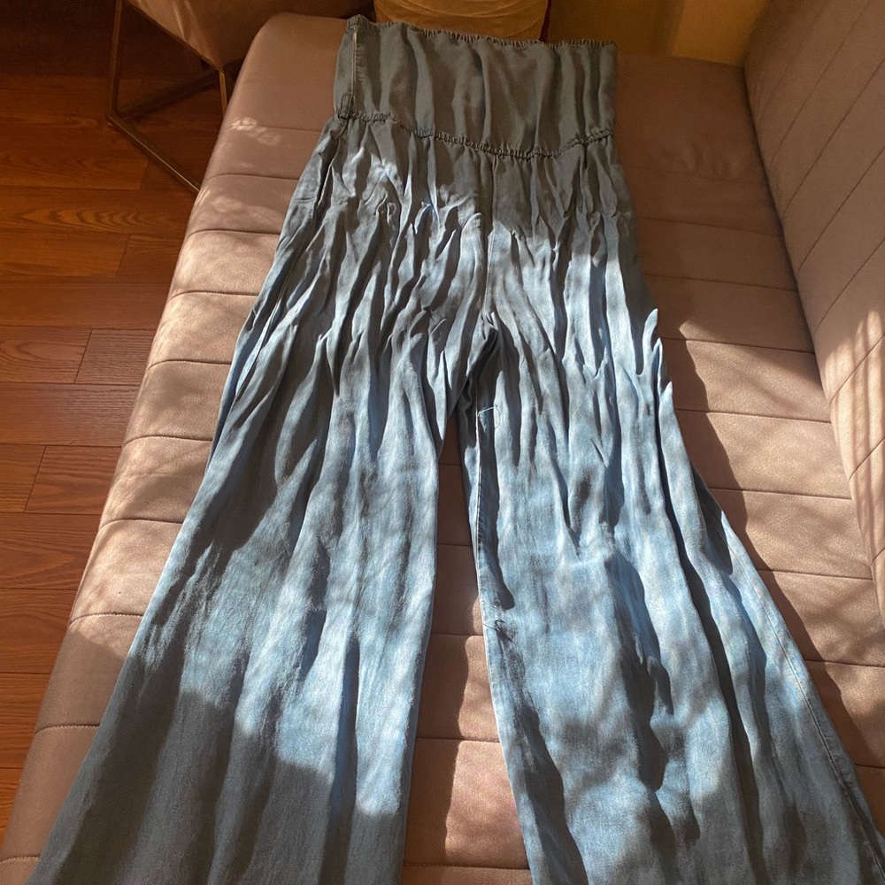 Forever 21 Denim Elastic Jumpsuit with original tag